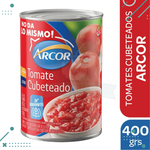 Tomates Cubeteados Arcor x 400gr