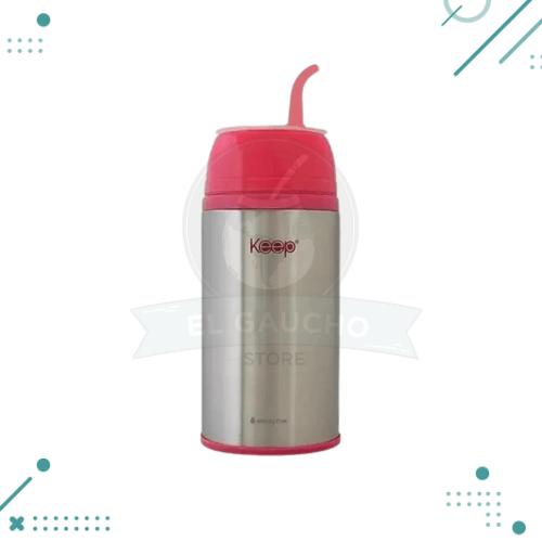 Termo Mate Listo Autocebante Keep 400 Ml Acero Inoxidable (Fucsia)