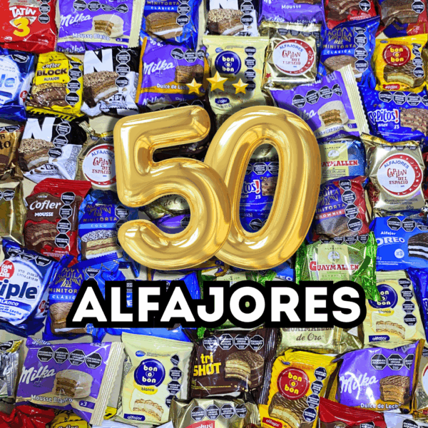 Caja Sorpresa, Combo x50 ALFAJORES (surtidos)