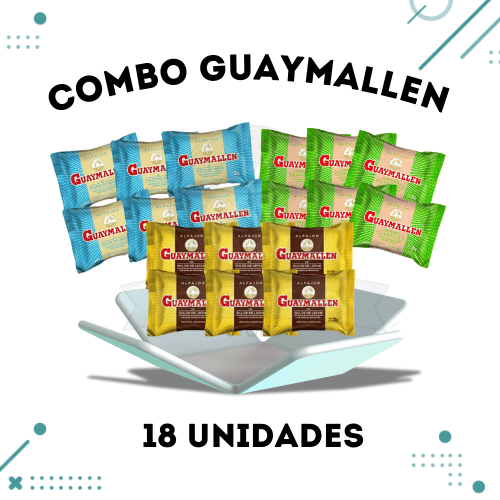 Combo Alfajor Guaymallen Simple - 18un (6un cada variedad) (684kg)