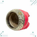 Mate Torpedo Calabaza Cincelado, Cuero Croco (Color Fucsia) - Imagen 3