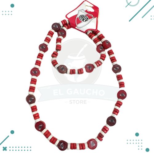 Collar + Pulsera (River Plate)