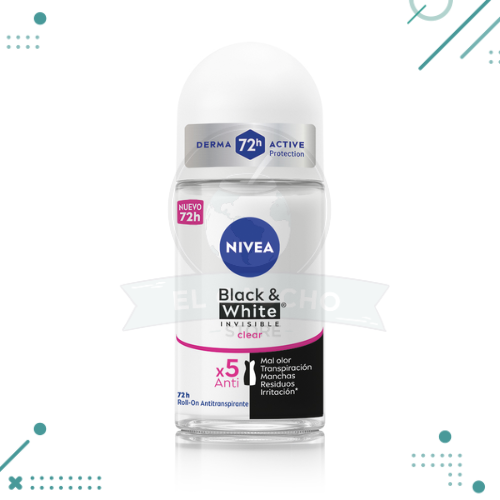 ANTITRANSPIRANTE MUJER NIVEA BLACK AND WHITE 50ml