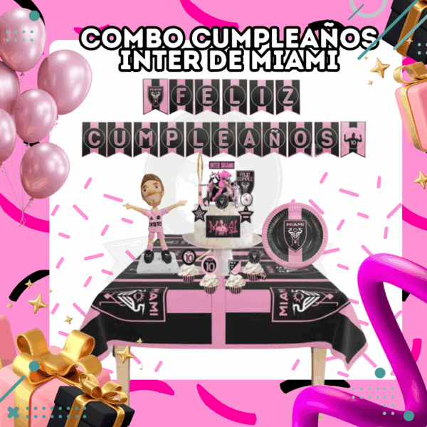 Combo Cumpleaños - Temática Inter de Miami