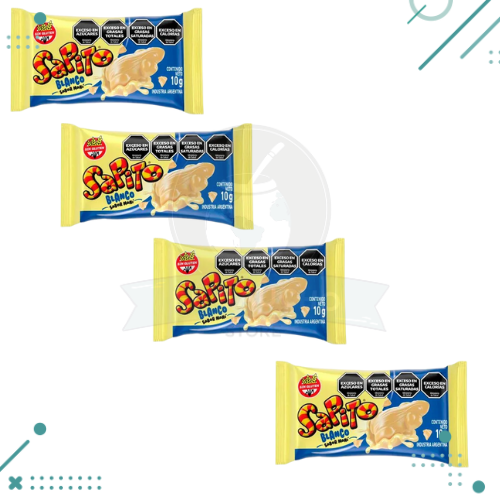 SAPITO SABOR MANI BAÑADO EN CHOCOLATE BLANCOx 10 gr (Pack x 4unidades)(40gr)