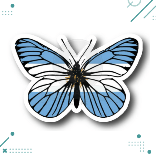 Sticker Argentina - Mariposa