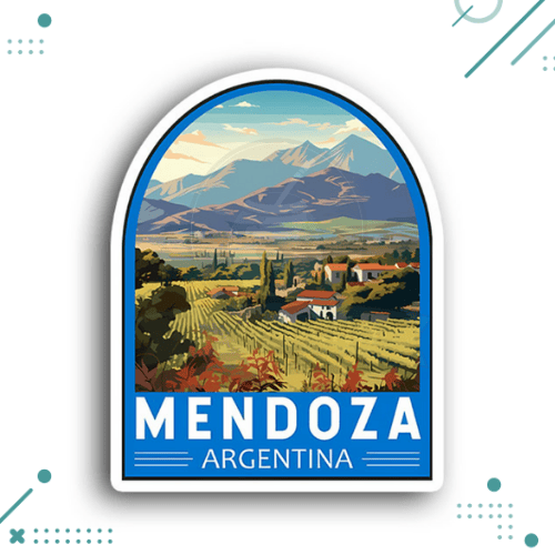 Sticker Argentina - Postal Mendoza
