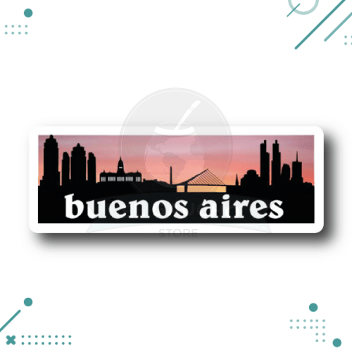 Sticker Argentina - Postal Buenos Aires (Atardecer en la Ciudad)