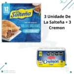 Tapas Empanadas HOJALDRADAS, 3 Paquetes(36 tapas) + Queso CREMON 3 Unidades, 1.5kg (3Kg TOTAL)