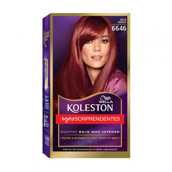 KOLESTON Tintura KIT COLORACION PERMANENTE EN CREMA - ROJO CEREZA 6646