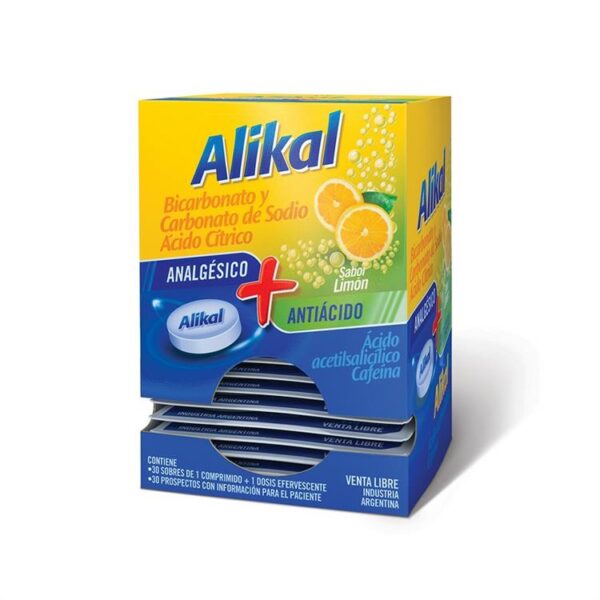 Alikal Clasico Analgesico LIMON+ Atiácido Caja X 30 Sobres