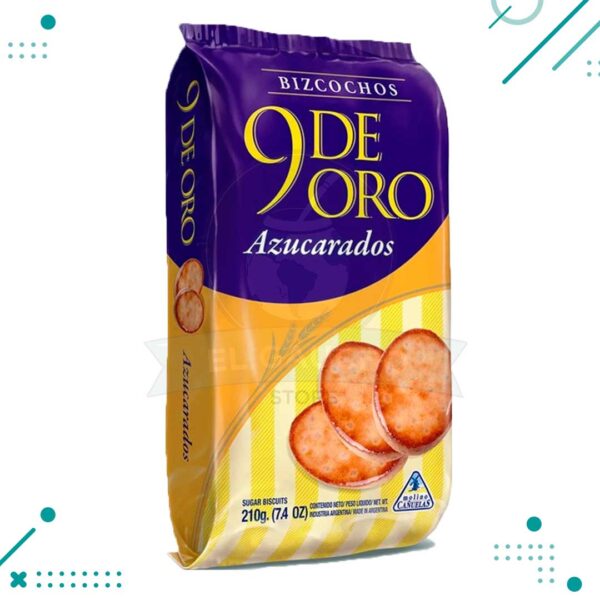 Bizcochos 9 de Oro, Azucarados (200gr.)