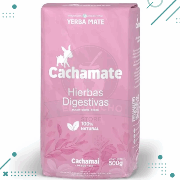 Yerba Mate Cachamate Hierbas Digestivas (1kg.) (boldo-menta-poleo)