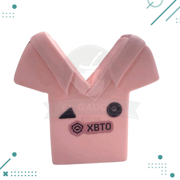 Adorno para Torta - Camiseta Inter de Miami MESSI, Rosa. 10cm Aprox