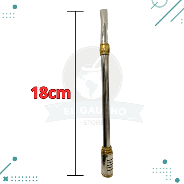 Bombilla con Filtro a Rosca (18cm)