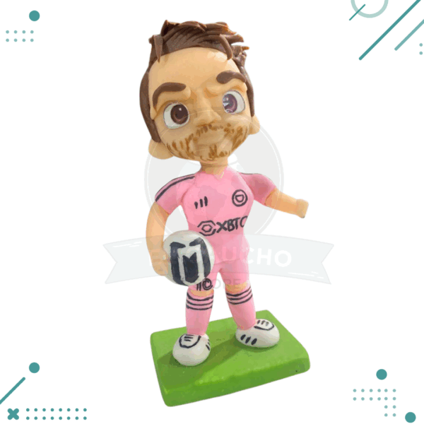 Adorno para Torta - Messi Inter de Miami . 15cm Aprox.