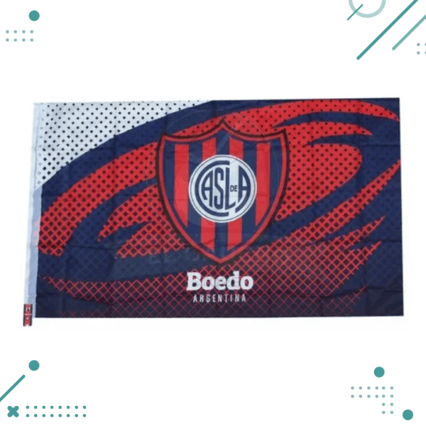 Bandera San Lorenzo Licencia Oficial 150cmx90cm MODELO 3