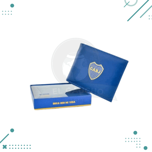 BILLETERA BOCA JUNIORS CON CAJA