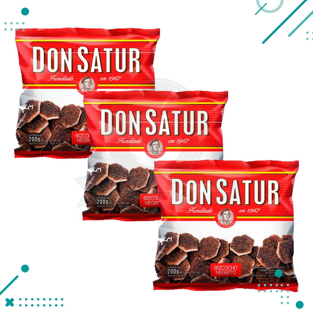 Bizcochos-Dulces-Don-Satur-tortita-negra-x3.jpg Bizcochos Dulces Don Satur Tortita Negra(200gr.) (Por 3u.) (600gr) - Imagen 1