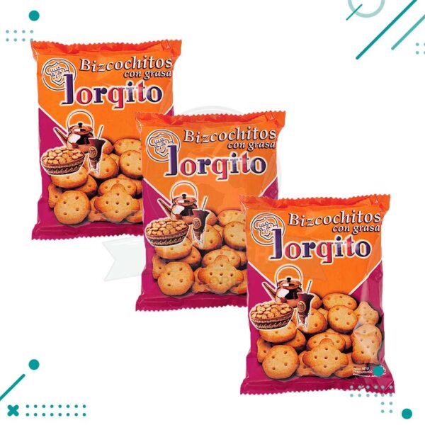 Bizcochos de grasa Jorgito 400gr (pack 3un)(1200gr)