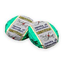 Bombón Felfort Mentitas Chocolate (16gr.) (Caja de 30u.) (480gr.)