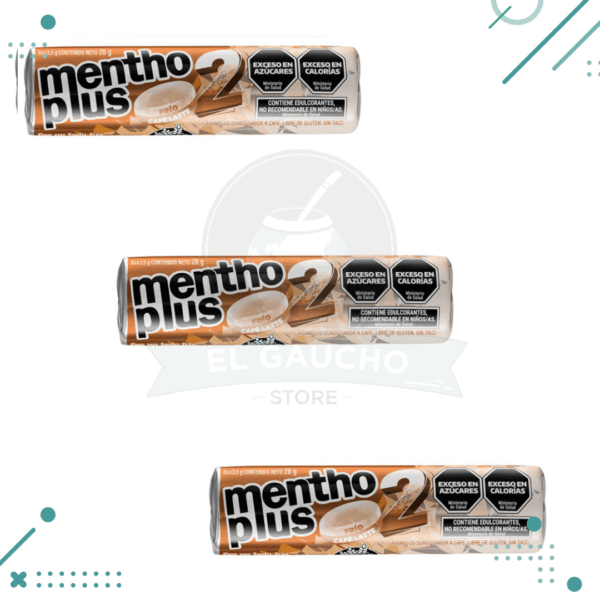 Pastilla Caramelo Menthoplus Frio CAFE LATTE 26gr X3un (78gr)