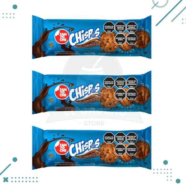 Galletitas Fantoche CHISPAS 155gr (pack x3 un.) 465gr