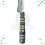 cuchillo acero inoxidable 14cm, con vaina de cuero y empuñadura con diseño guarda pampa - Imagen 2