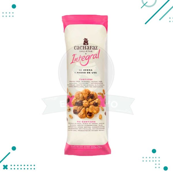 Cachafaz Integral Galletitas Avena y Pasas de uva 220 g
