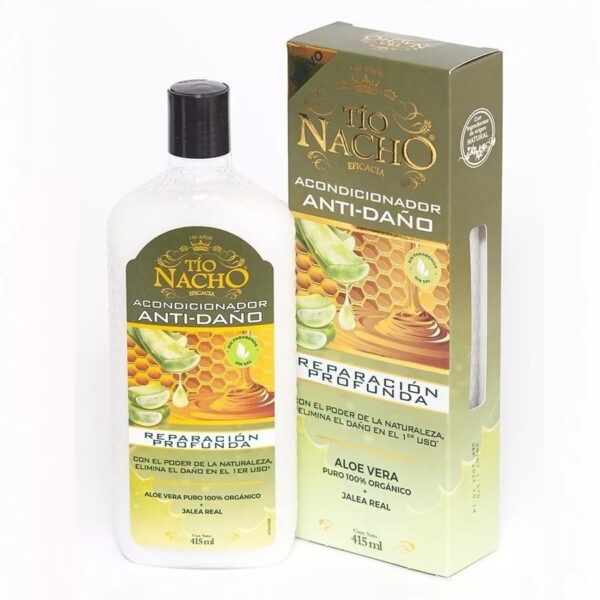 Tio Nacho Acondicionador Anti-daño Reparacion Profunda ALOE VERA 100 % ORGANICO X415ml
