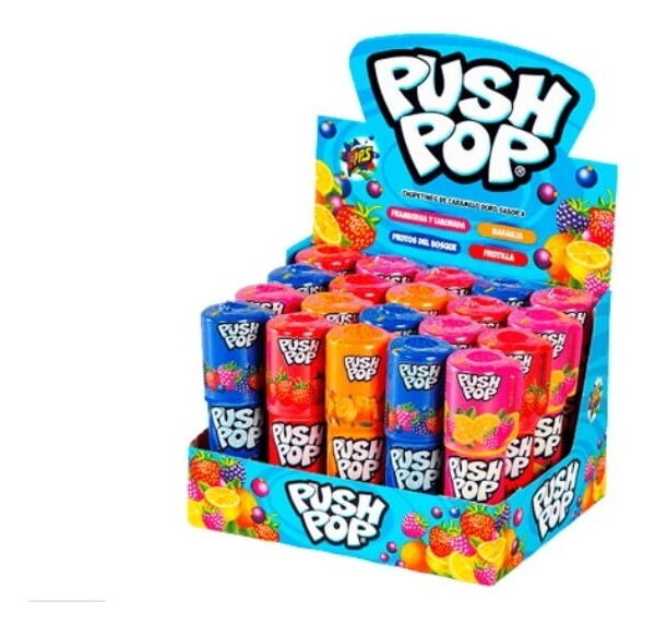 Chupetin PUSH POP (caja de 20u) (300gr)