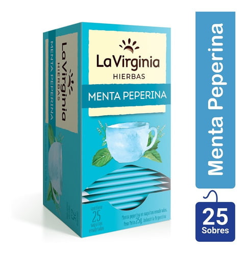Té La Virginia Menta Peperina (25 Saquitos) (37,5gr.)