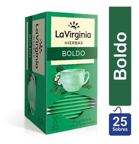 Té La Virginia BOLDO (25 Saquitos) (37,5gr.)