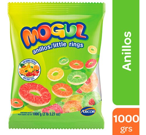 Gomitas Mogul Anillos 1 Kilo Sabores Frutales