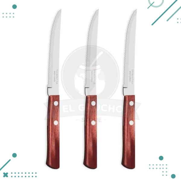 Cuchillo Tramontina Polywood pack x3un
