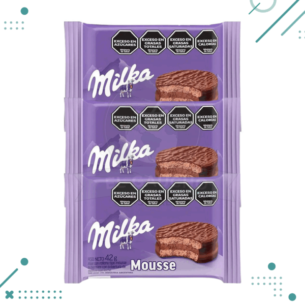Alfajor Milka SIMPLE Mousse x 42g (pack x 3un)(126gr)