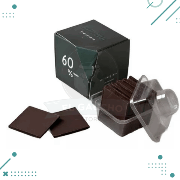 Tejas Chocolate Semiamargo Rapanui, 60% Cacao 60g