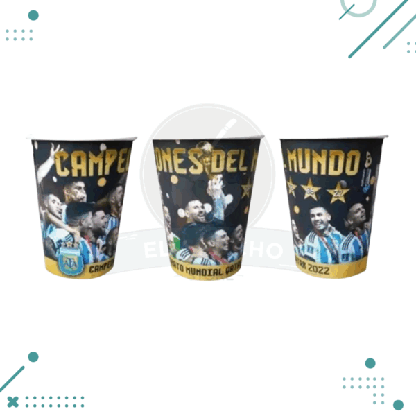 Vasos Polipapel ARGENTINA CAMPEON (8u.)