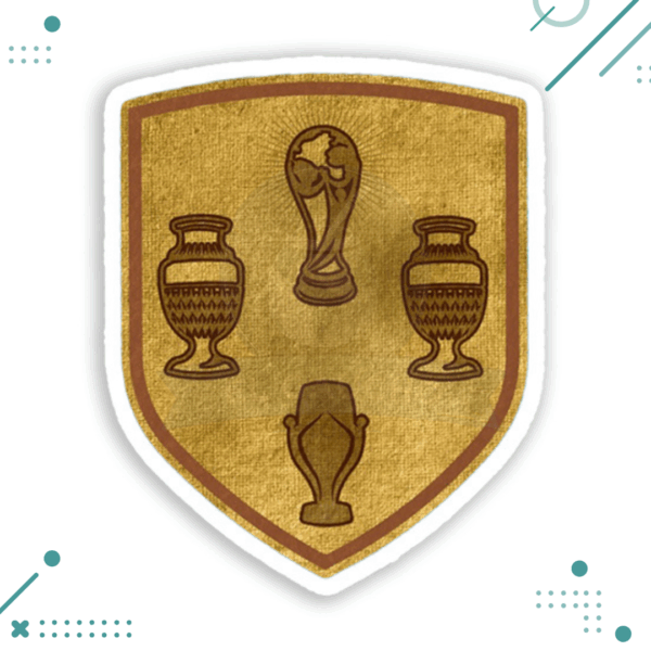 Sticker Seleccion Argentina - Parche 4 Copas