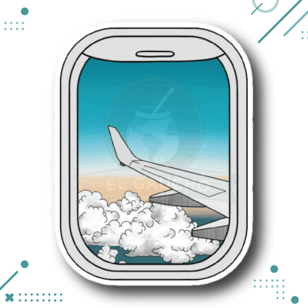 Sticker Argentina - Ventanilla Avion