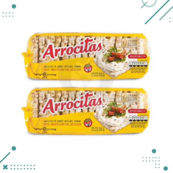 Arrocitas Galletas de Arroz con Sal y Sésamo x 101 gr. (2un.)(202gr)