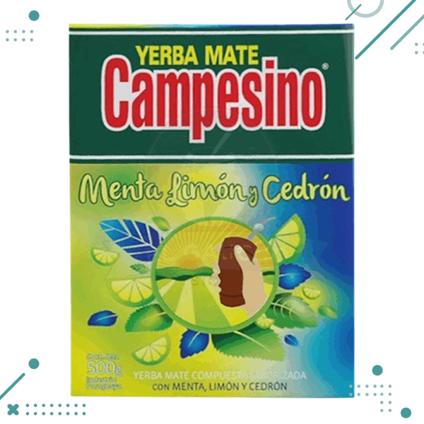 Yerba Mate Campesino Menta Limon Y Cedron (500gr) Paraguay