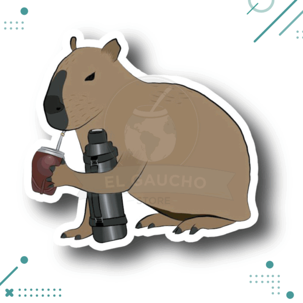 Sticker Argentina - Carpincho Matero