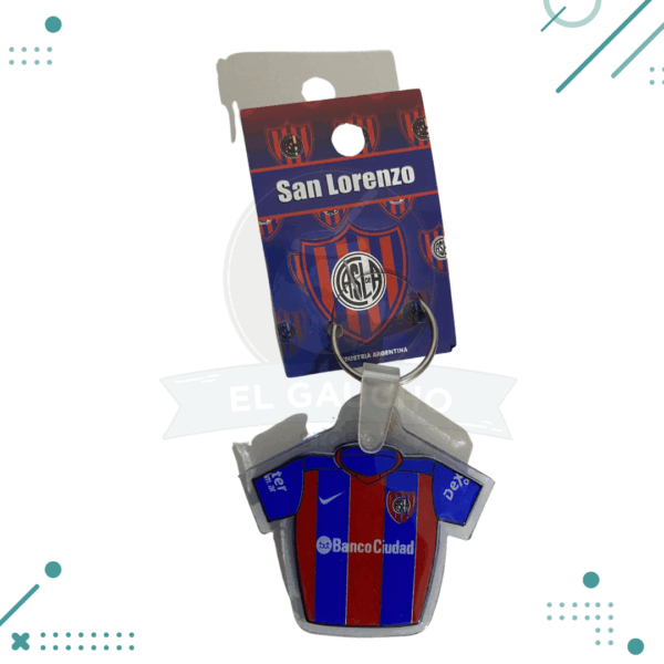 Llavero Argentina Camiseta San Lorenzo