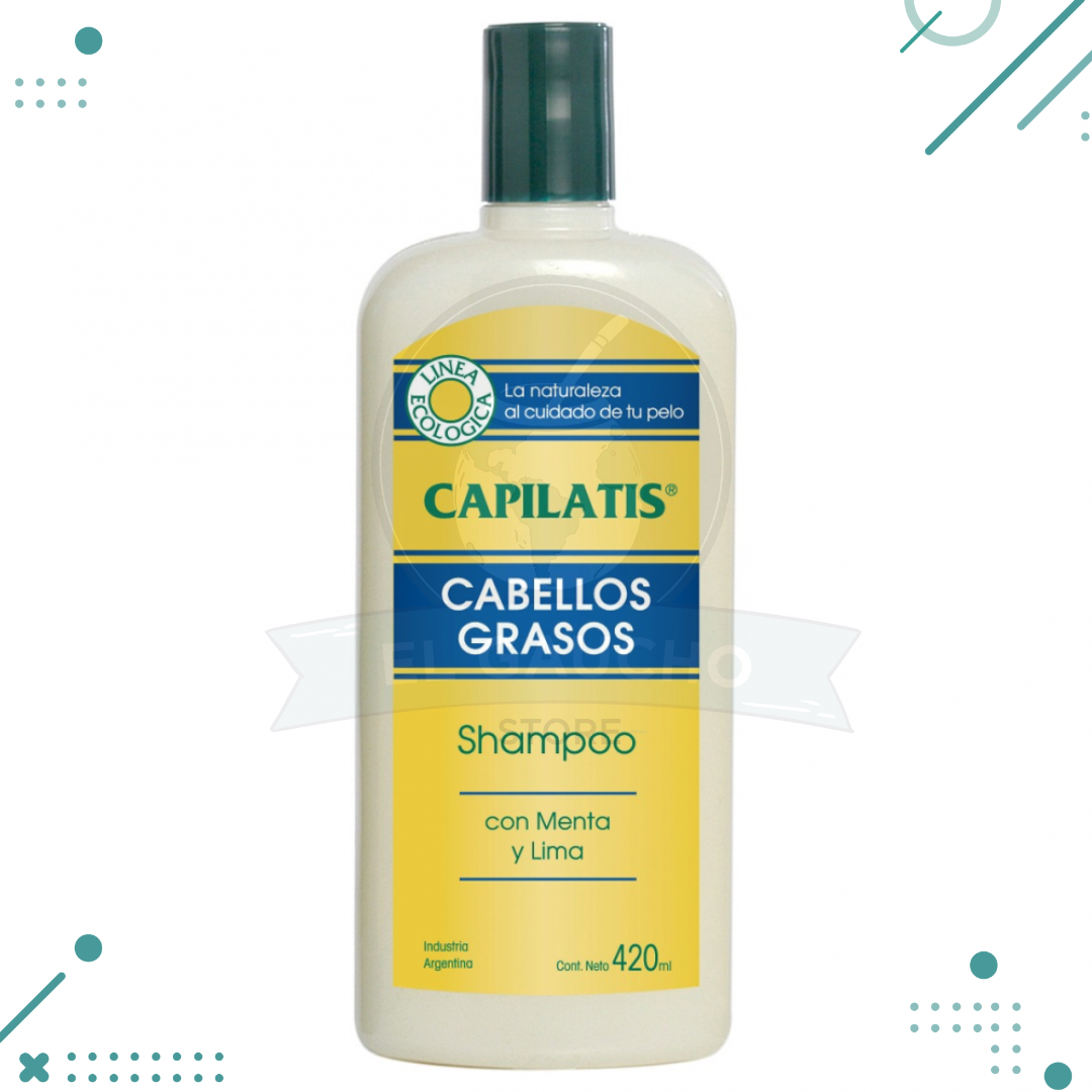 Diseno-sin-titulo-2023-05-23T141527.599.png Shampoo Capilatis CABELLO GRASOS Con Menta Y Lima (420gr). - Imagen 1