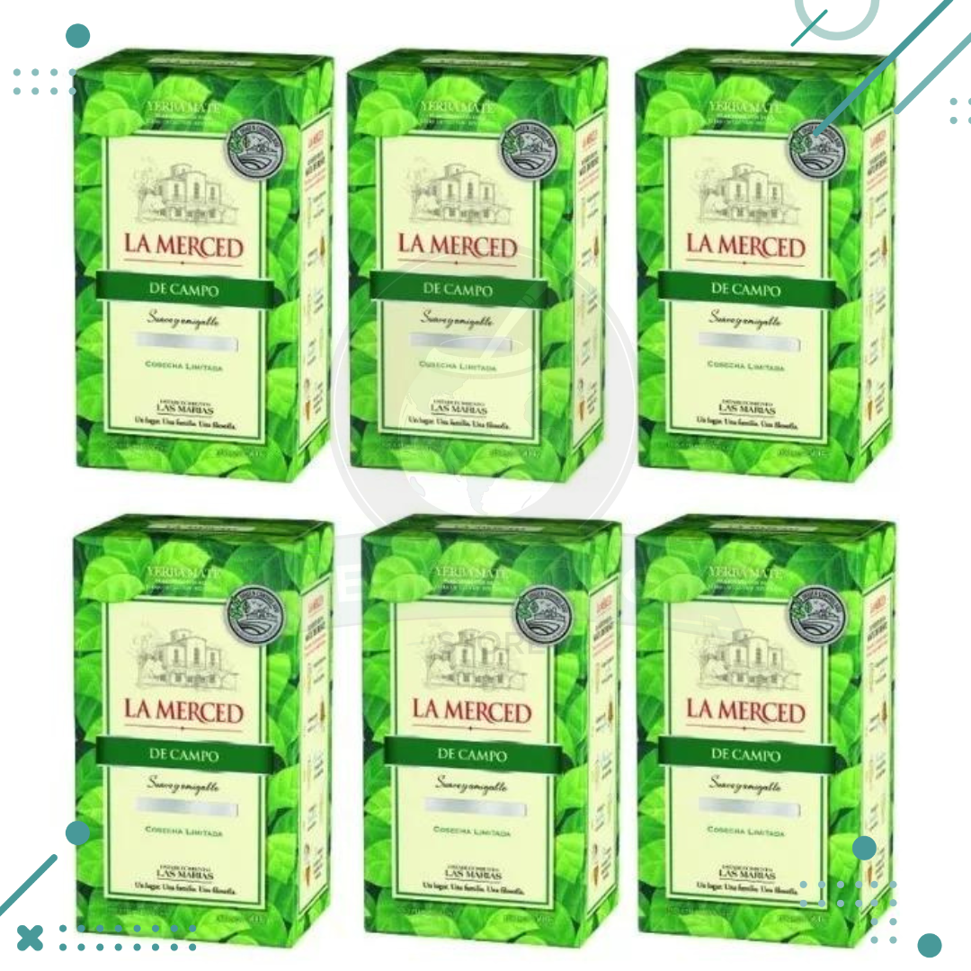Diseno-sin-titulo-2023-07-14T194642.103.png Yerba Mate La Merced , De Campo (500gr) (pack x 6un) (3kg) - Imagen 1