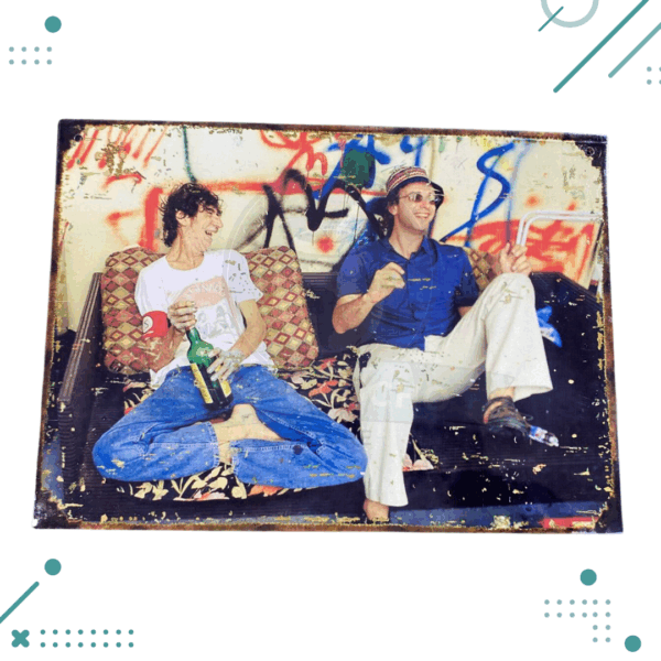 Cartel Chapa Charly Garcia y Gustavo Cerati 20x28 cm