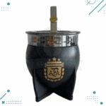 Mate Imperial AFA XL + Bombilla De Regalo, Color Negro.