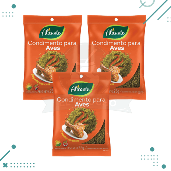 Alicante Condimento para Aves (25gr) (pack x3un) (75gr)