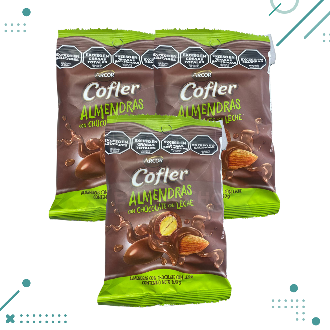 Diseno-sin-titulo-2023-10-06T150806.393.png Almendras Con Chocolate Con Leche, Cofler (100gr) (x3un) (300gr) - Imagen 1
